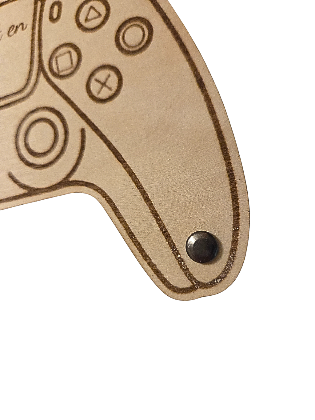 Manette de jeu gravée – Demande de parrain originale